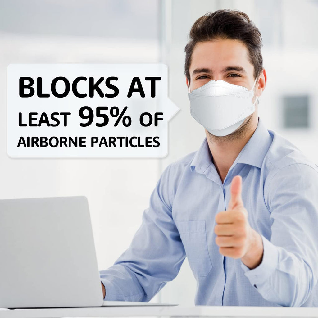 LEVENIS KN95 Face Masks 50 Pack, Breathable Comfortable and Disposable KN95 Mask, Black