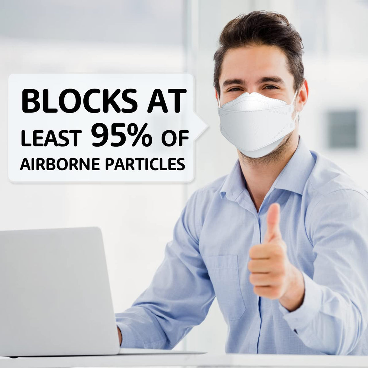 LEVENIS KN95 Face Masks 50 Pack, Breathable Comfortable and Disposable KN95 Mask, Black