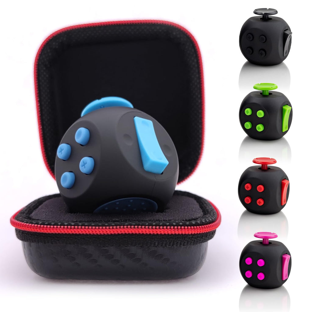 PILPOC theFube Fidget Cube Handy Anxiety Toys for Kids and Adults (Black)