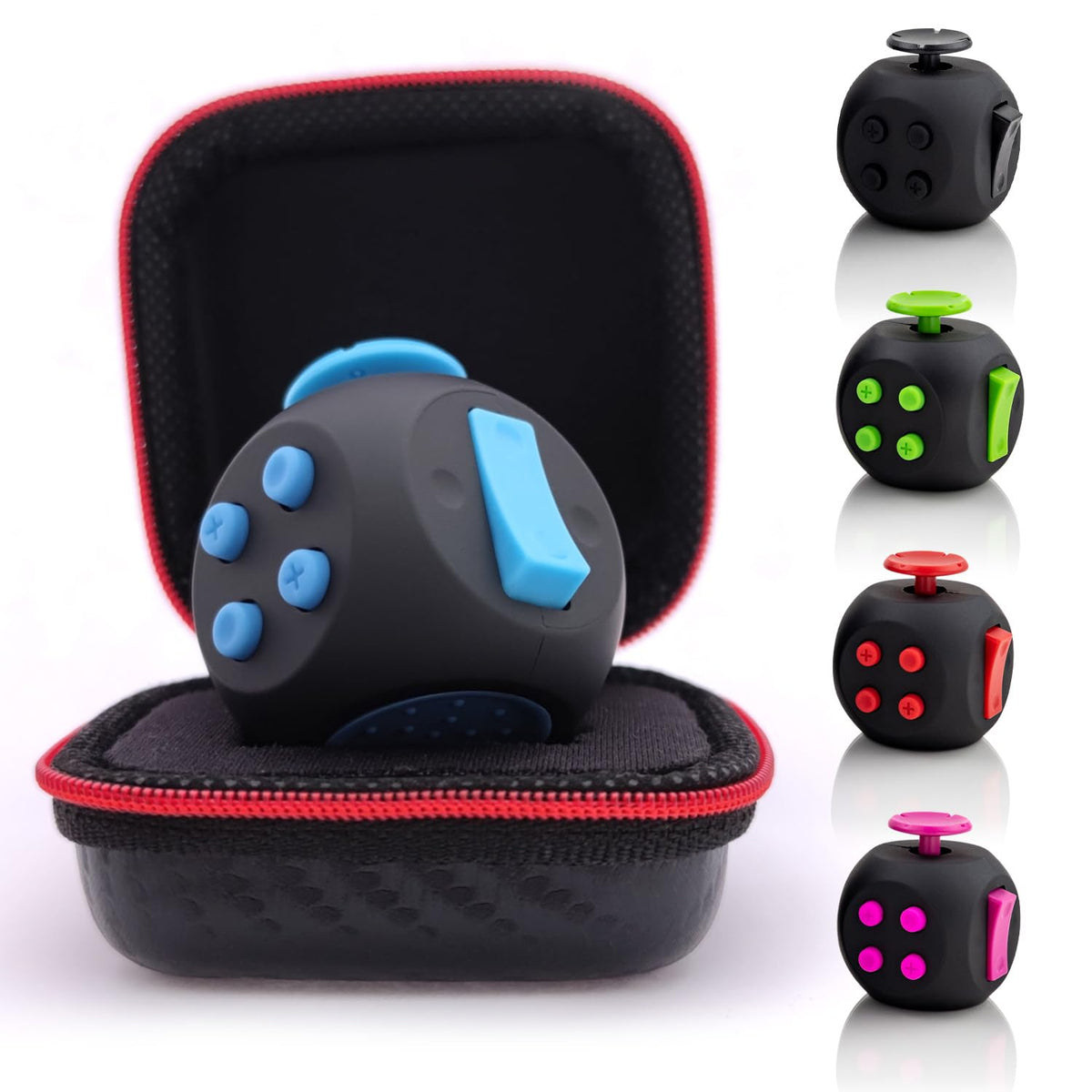 PILPOC theFube Fidget Cube Handy Anxiety Toys for Kids and Adults (Black)