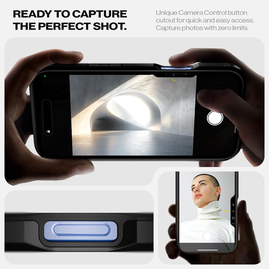 Spigen Tough Armor MagFit for iPhone 15 Pro Case, Metal Slate