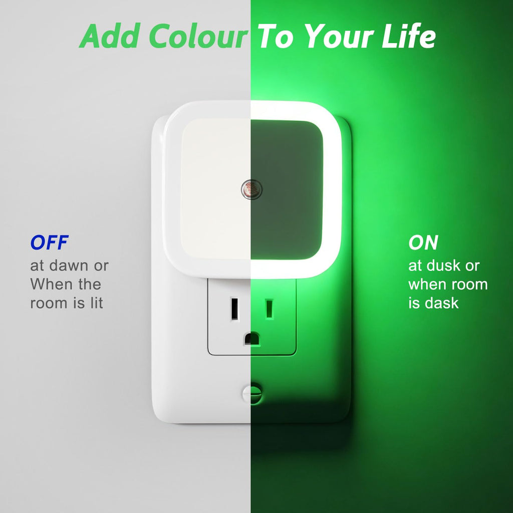 Sujeet Night Light, Night Lights Plug into Wall 8-Pack, Nightlight Plug in Night Light, Dusk to Dawn Night Lamp Led (Red)