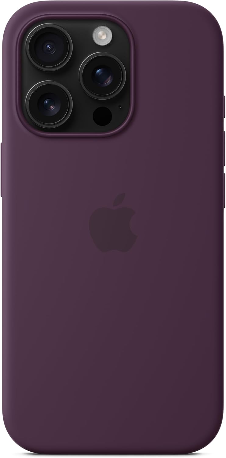 Apple iPhone 16 Pro Max Silicone Case with MagSafe and Camera Control: Lightweight Phone Case, Wireless Charging Compatible, Smooth Matte Finish, Black