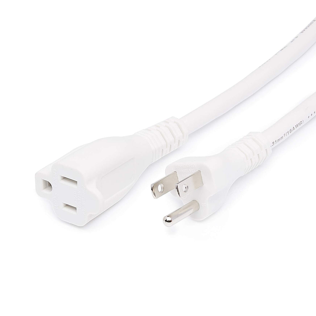 Amazon Basics Extension Cord, 3 Prong Outlet Extender, Indoor Power Cord, 13 Amps, 125V, 6 Ft, Black