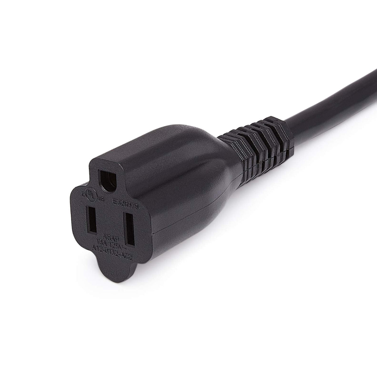 Amazon Basics Extension Cord, 3 Prong Outlet Extender, Indoor Power Cord, 13 Amps, 125V, 6 Ft, Black