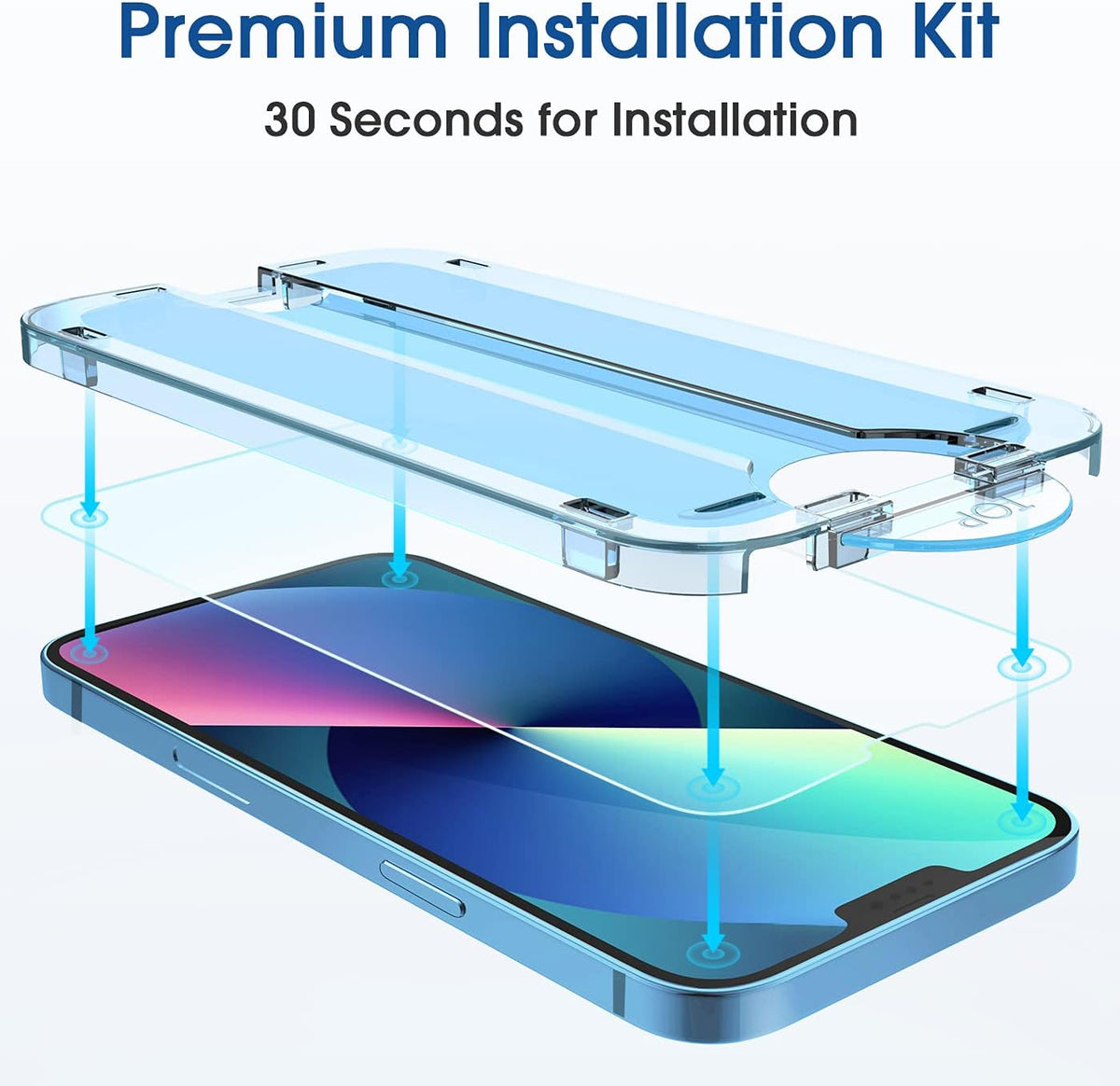 amFilm OneTouch for iPhone 17e / iPhone 16e Screen Protector Tempered Glass