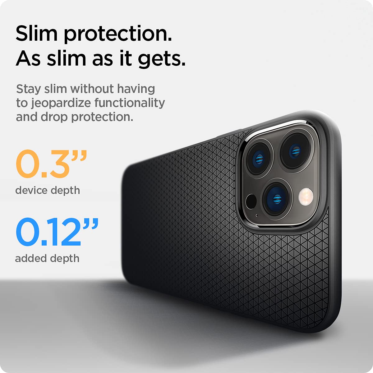 Spigen Liquid Air Designed for iPhone 13 Pro Max Case (2021) - Matte Black