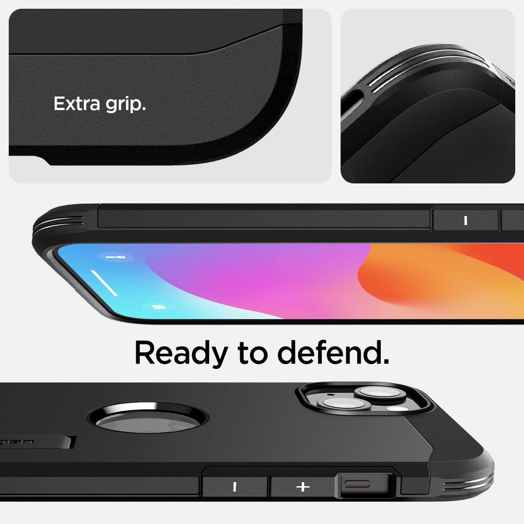 Spigen Tough Armor MagFit for iPhone 15 Pro Case, Metal Slate