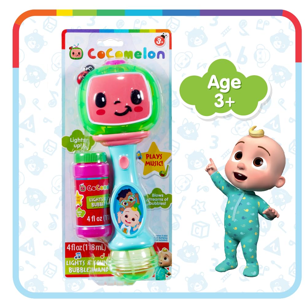 Little Kids Paw Patrol Marshall Light and Sound Musical Bubble Wand, Includes Bubble Solution