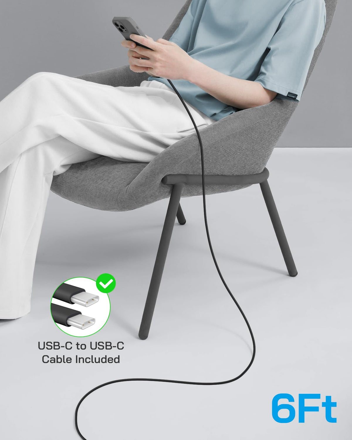 20W Fast Charger for iPhone 18/17/16/15 with 6FT Cable [3-Pack] - Green