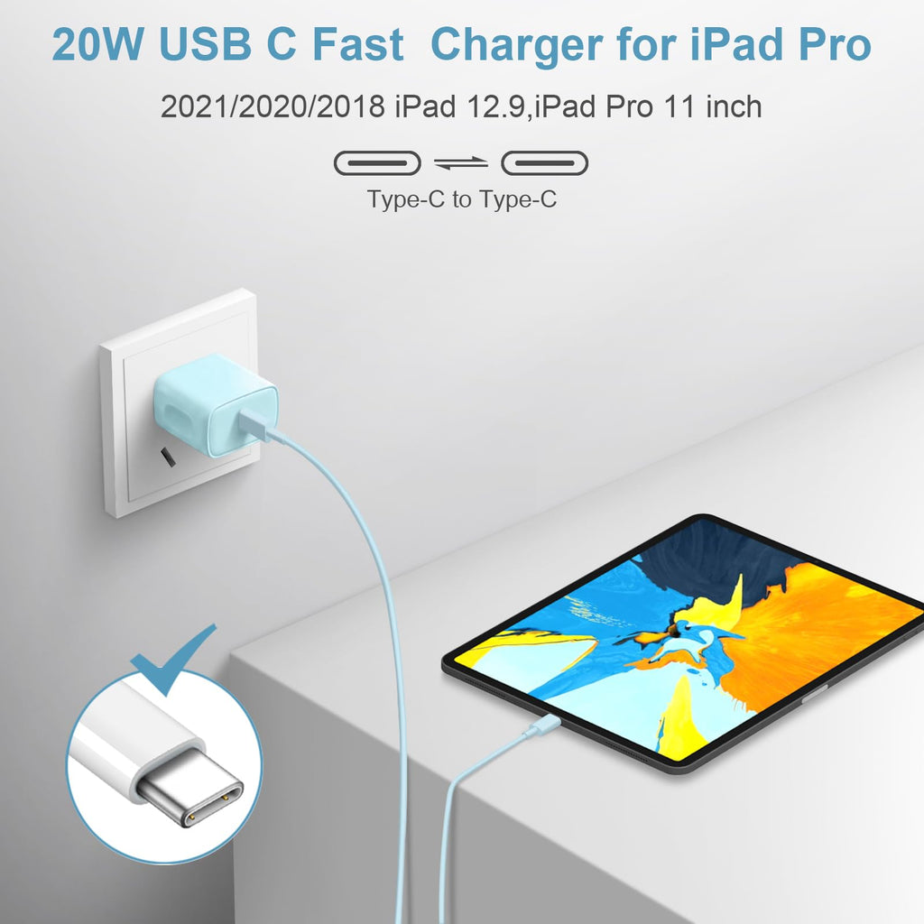 iPhone 18 17 16 15 Charger Fast Charging 3 Pack USB C Charger Block