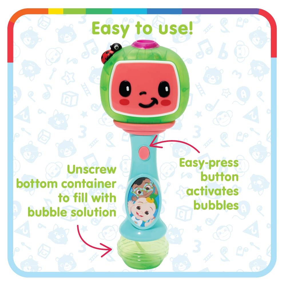 Little Kids Paw Patrol Marshall Light and Sound Musical Bubble Wand, Includes Bubble Solution