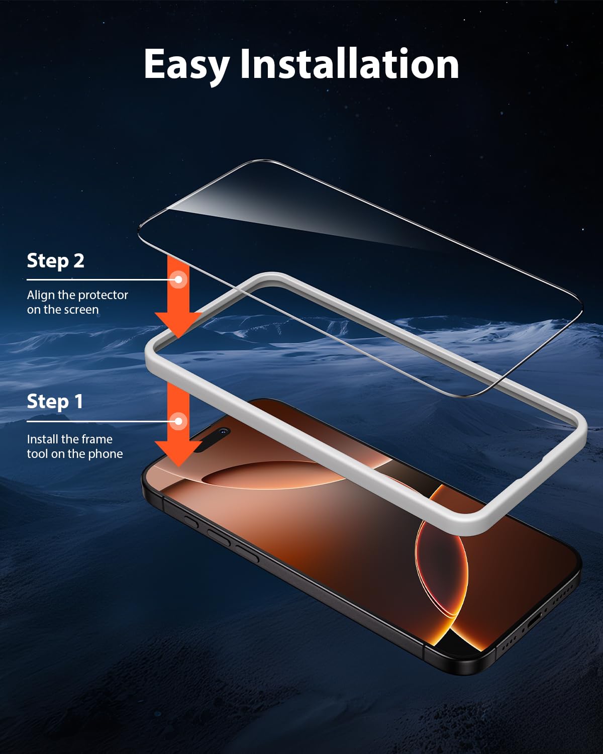Mkeke Screen Protector for iPhone 17 Pro, 3 Pack 9H+ Tempered Glass