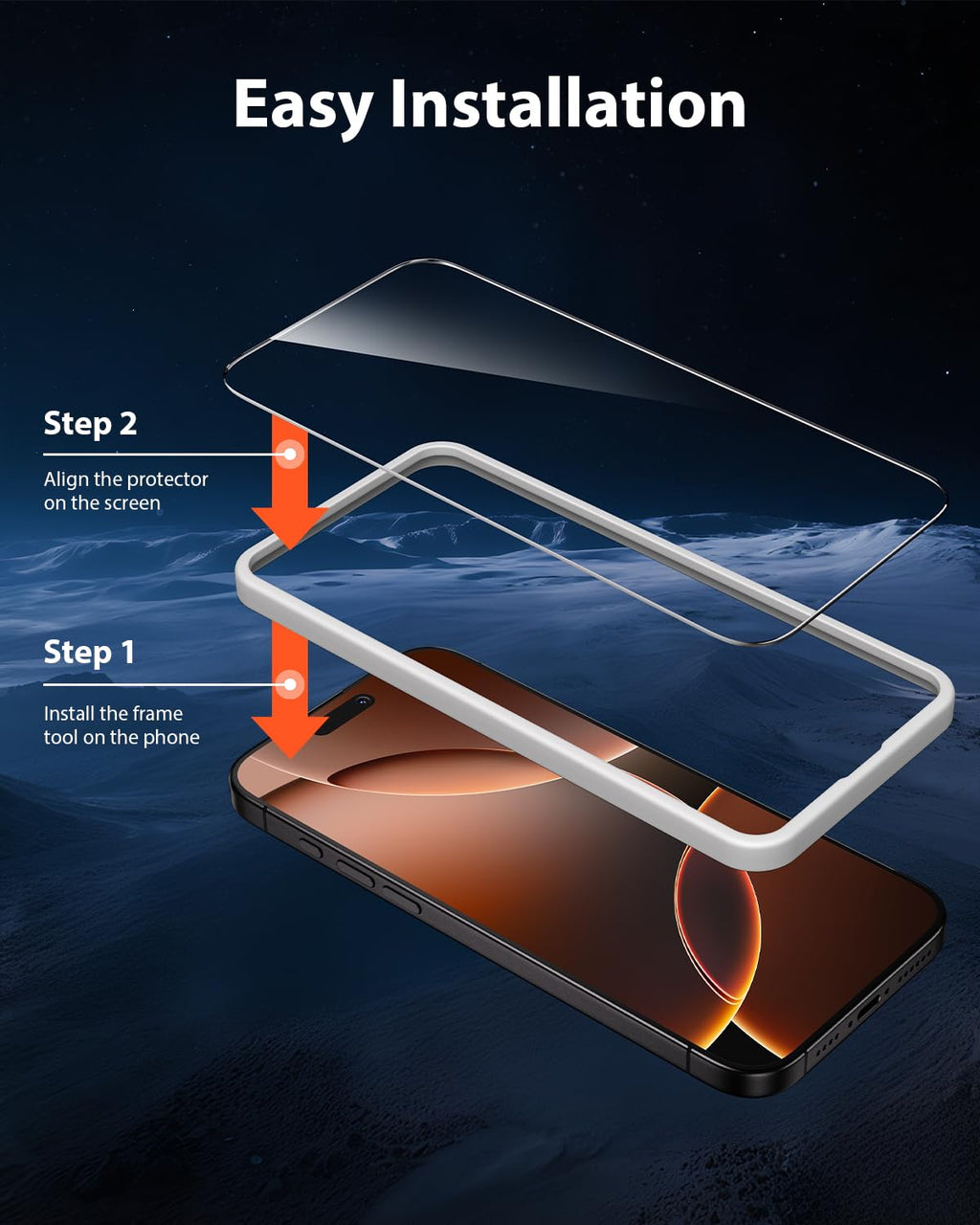 Mkeke Screen Protector for iPhone 17 Pro, 3 Pack 9H+ Tempered Glass