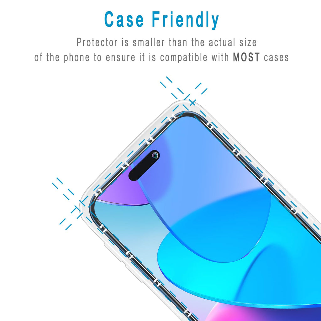 2 Pack Screen Protector for iPhone 16 Pro Max Tempered Glass