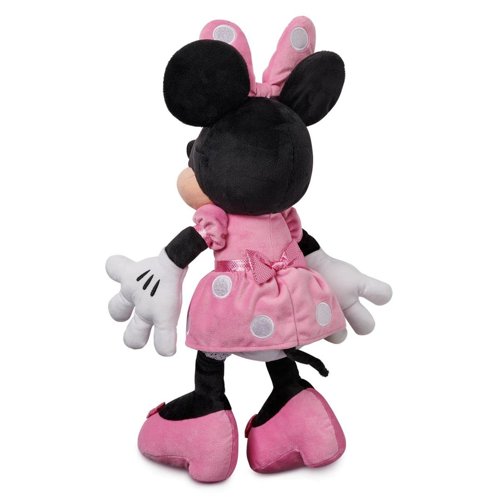 Disney Store Official Minnie Mouse Red Dress Medium Soft Toy for Kids, Cuddly Character with Fuzzy Texture and Embroidered Details, Disney Plushy Suitable for All Ages