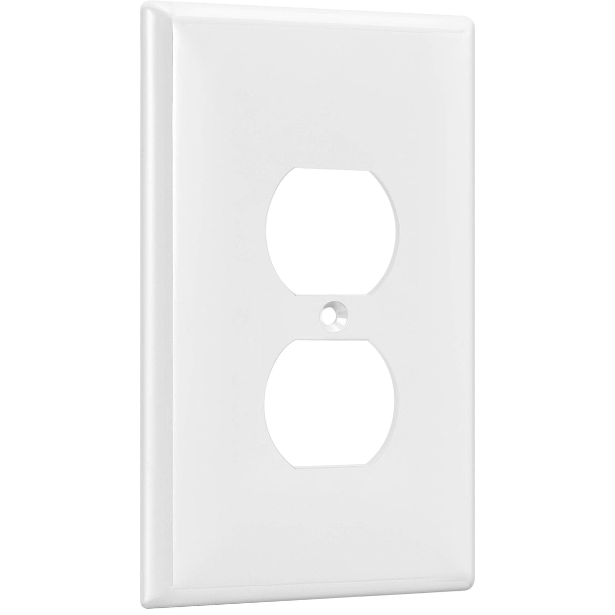 ENERLITES 10 Pack Outlet Covers Wall Plate for Duplex Receptacle, White
