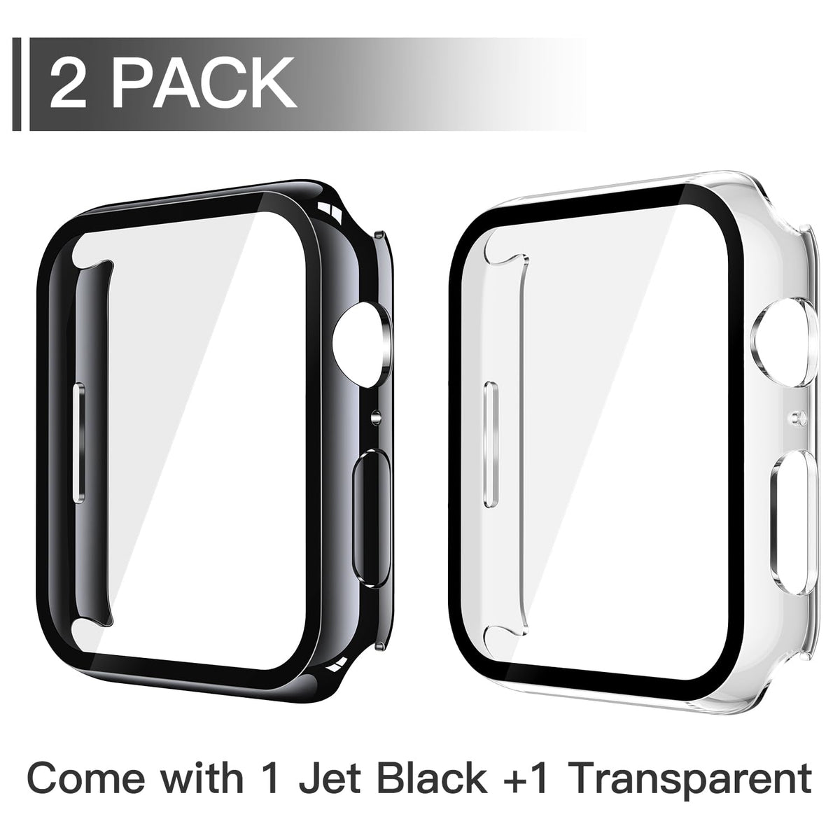 Misxi 2-Pack Waterproof Case for 41mm Apple Watch Series 9/8/7