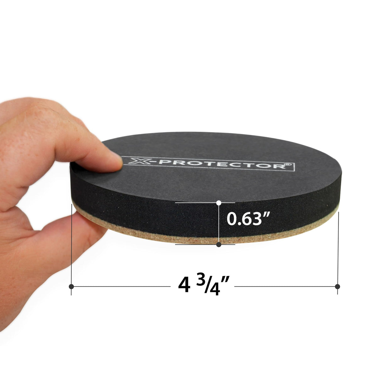 Felt Furniture Sliders for Hardwood Floors X-PROTECTOR 16 PCS 3 ½”