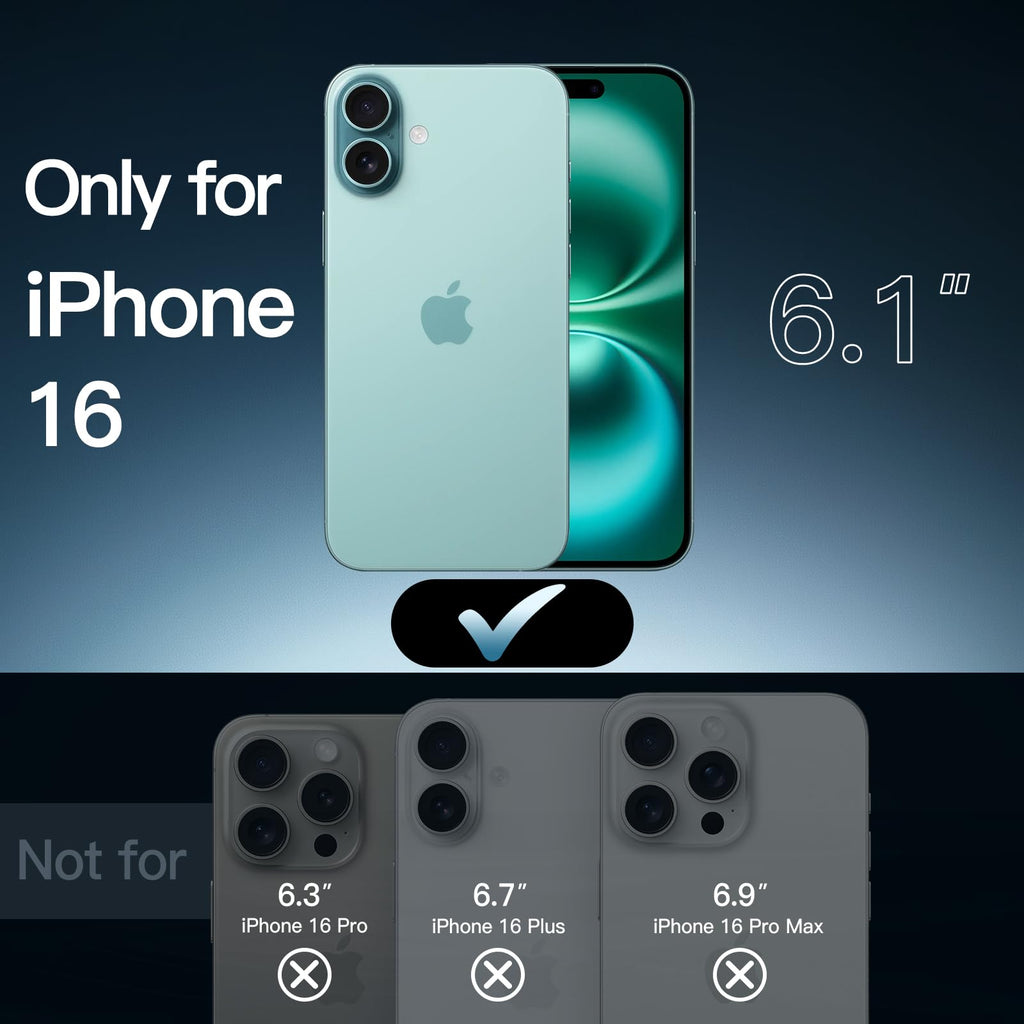JETech Case for iPhone 16 Pro, Anti-Yellowing, Natural Titanium