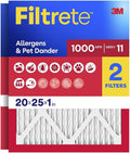 Filtrete 20x25x1 Air Filter, MERV 11, MPR 1000, 2 HVAC Filters