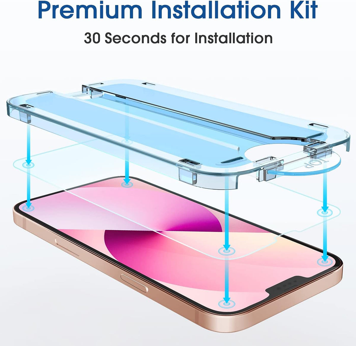 amFilm OneTouch for iPhone 17e / iPhone 16e Screen Protector Tempered Glass