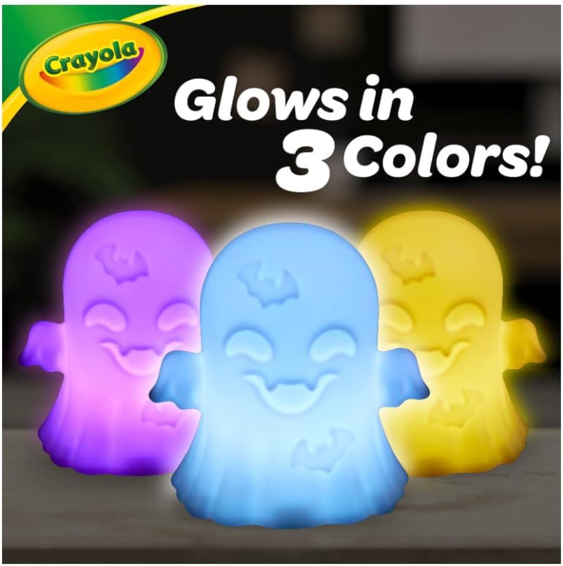 Crayola Light-Ups Ghost, Reusable Coloring Light Up Halloween Toy for Kids