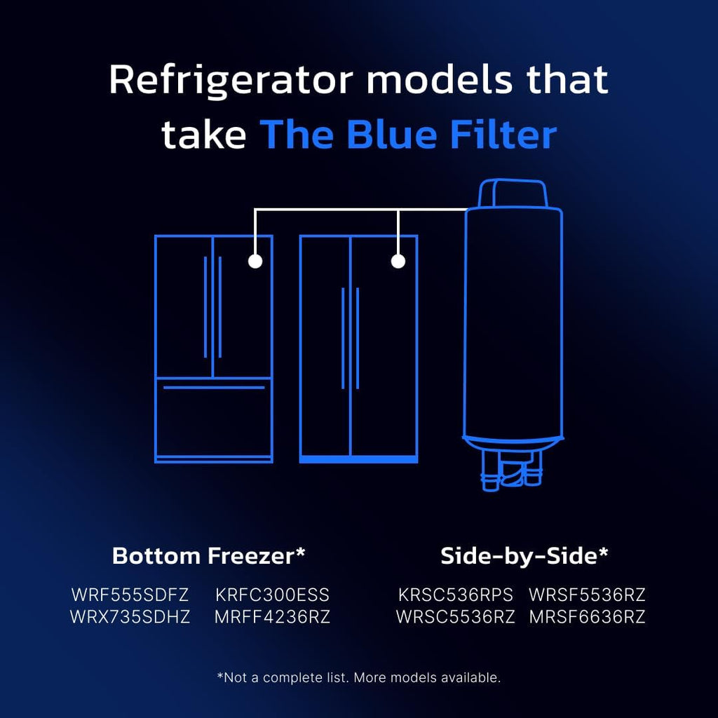 everydrop by Whirlpool Ice & Water Refrigerator Filter A, Blue, EDRARXD1