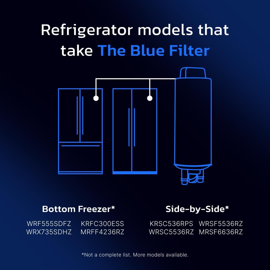 everydrop by Whirlpool Ice & Water Refrigerator Filter A, Blue, EDRARXD1