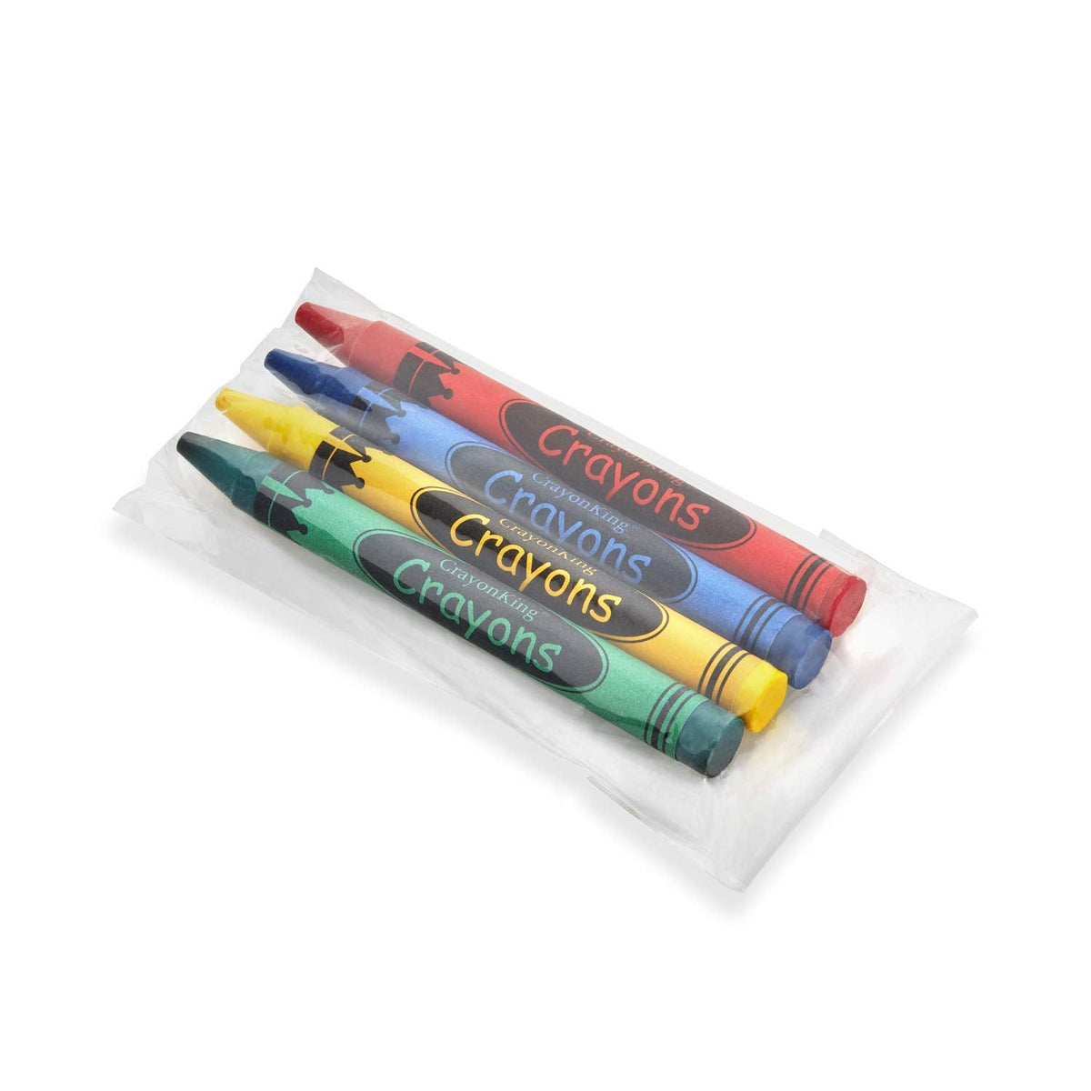 CrayonKing 100 Bulk Crayons, 25 Individually Wrapped 4-Packs