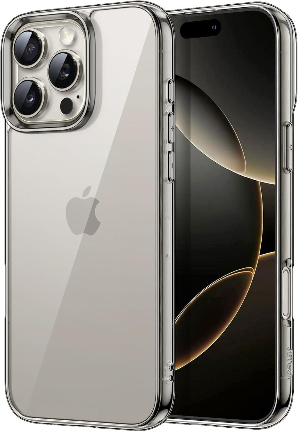 JETech Case for iPhone 16 Pro, Anti-Yellowing, Natural Titanium