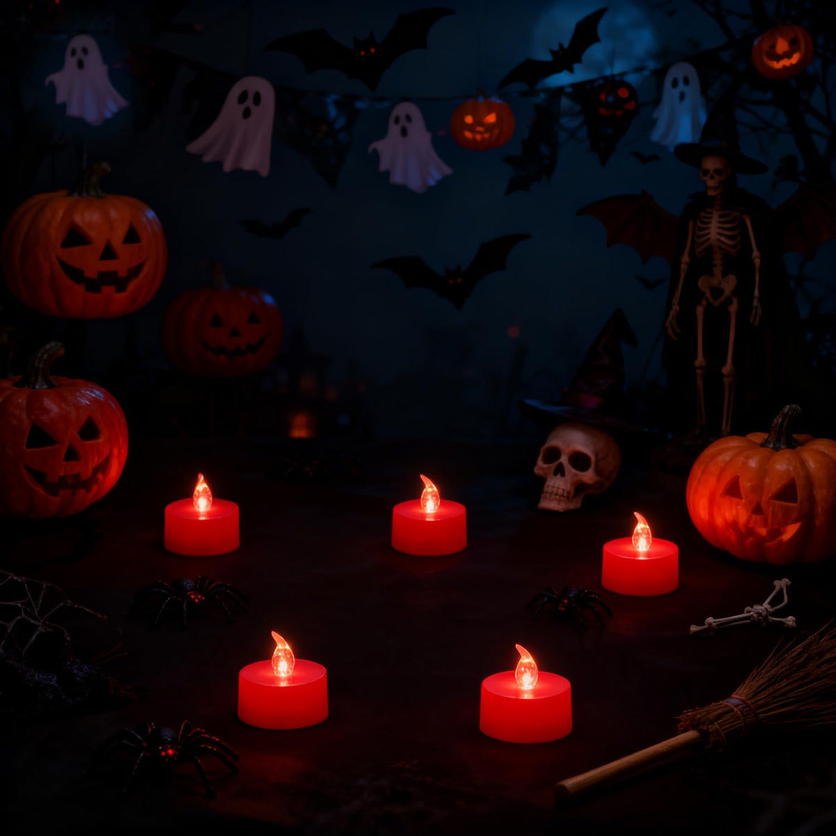 KOABY 12/24/50/100/200/400 Pack LED Tea Lights