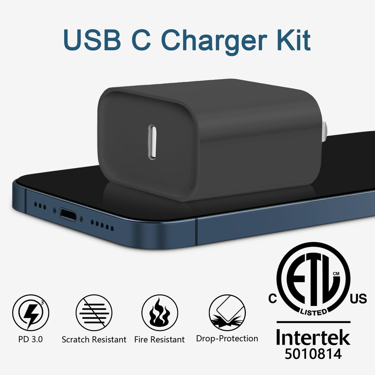CXX 10FT iPhone 14/13/12 Charger 20W Fast Charging [MFi Certified]