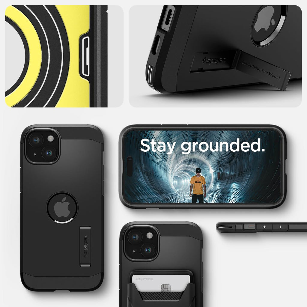 Spigen Tough Armor MagFit for iPhone 15 Pro Case, Metal Slate