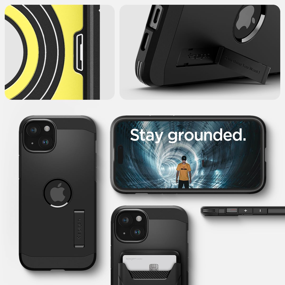 Spigen Tough Armor MagFit for iPhone 15 Pro Case, Metal Slate