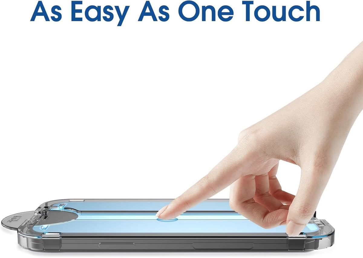 amFilm OneTouch for iPhone 17e / iPhone 16e Screen Protector Tempered Glass