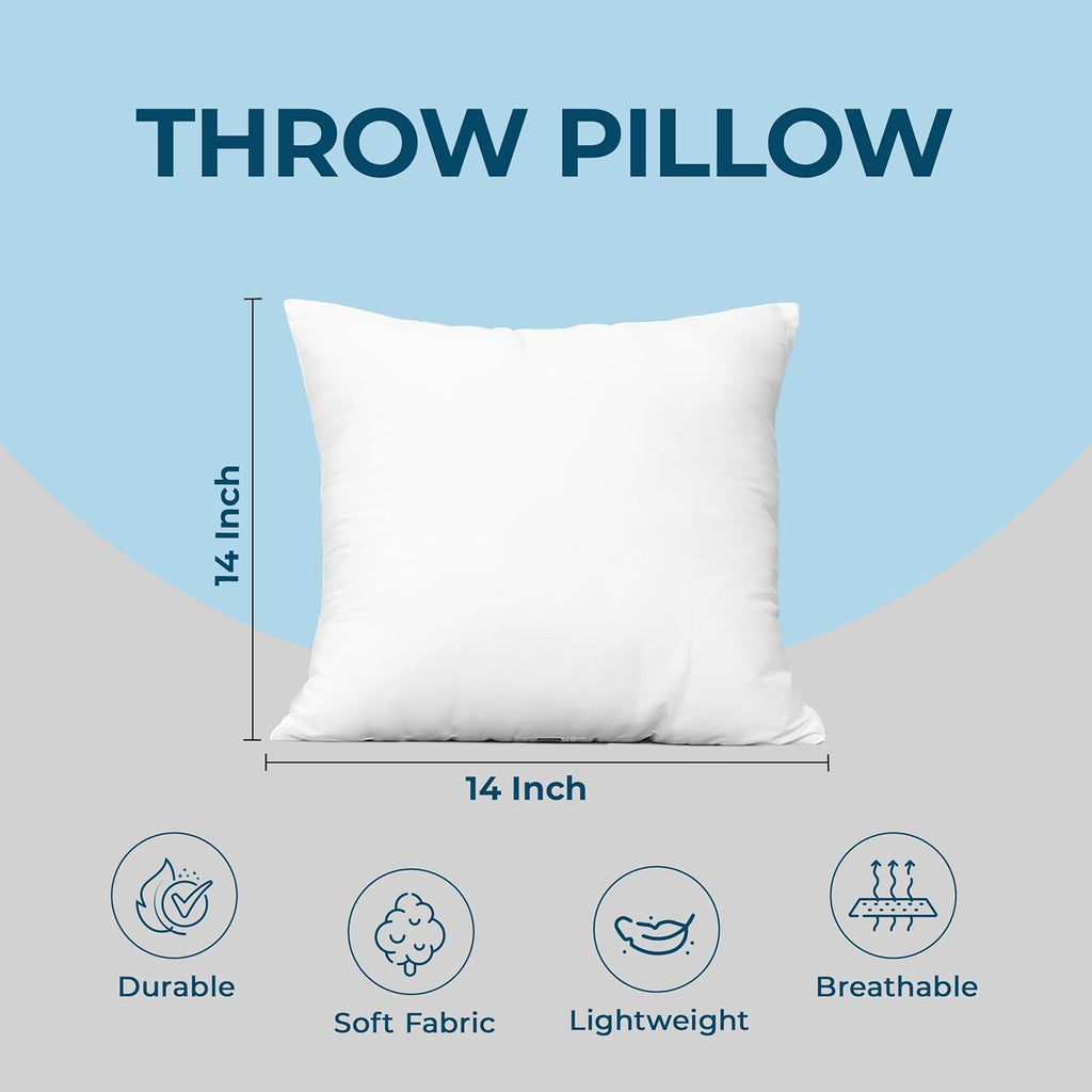 Utopia Bedding Throw Pillows, 12x20 Pillow Inserts, Pack of 1, White