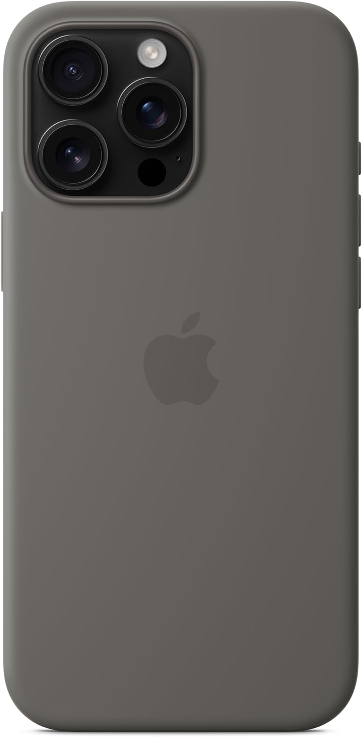 Apple iPhone 16 Pro Max Silicone Case with MagSafe and Camera Control: Lightweight Phone Case, Wireless Charging Compatible, Smooth Matte Finish, Black