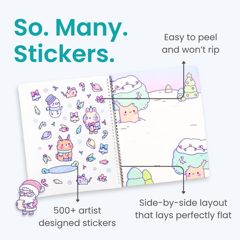 Cupkin Animal Habitats Sticker Book | 12 Coloring & Activity, 500+ Stickers