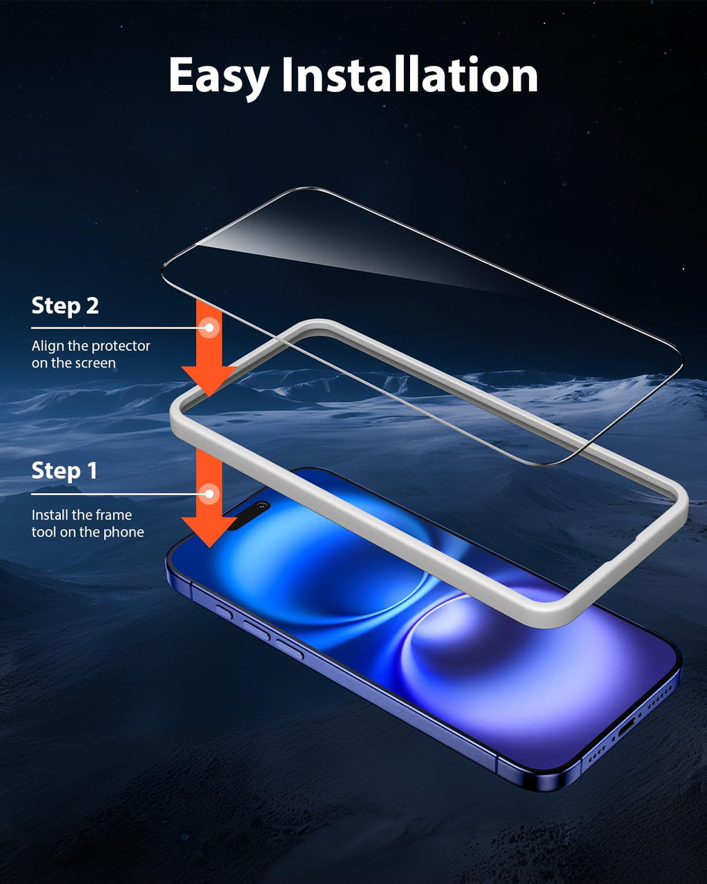 Mkeke Screen Protector for iPhone 17 Pro, 3 Pack 9H+ Tempered Glass