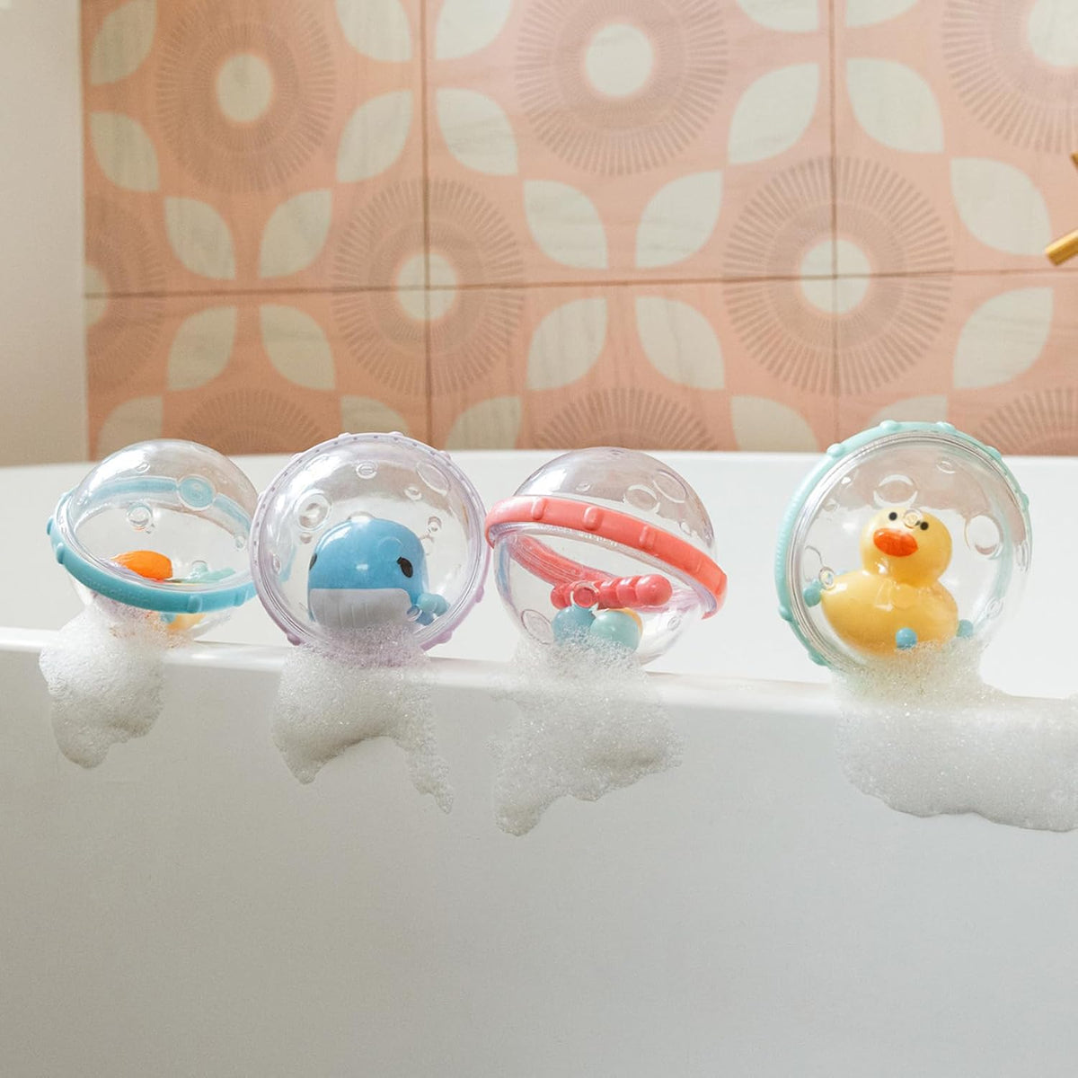 Munchkin® Float & Play Bubbles™ Baby Bath Toys, 4 Count