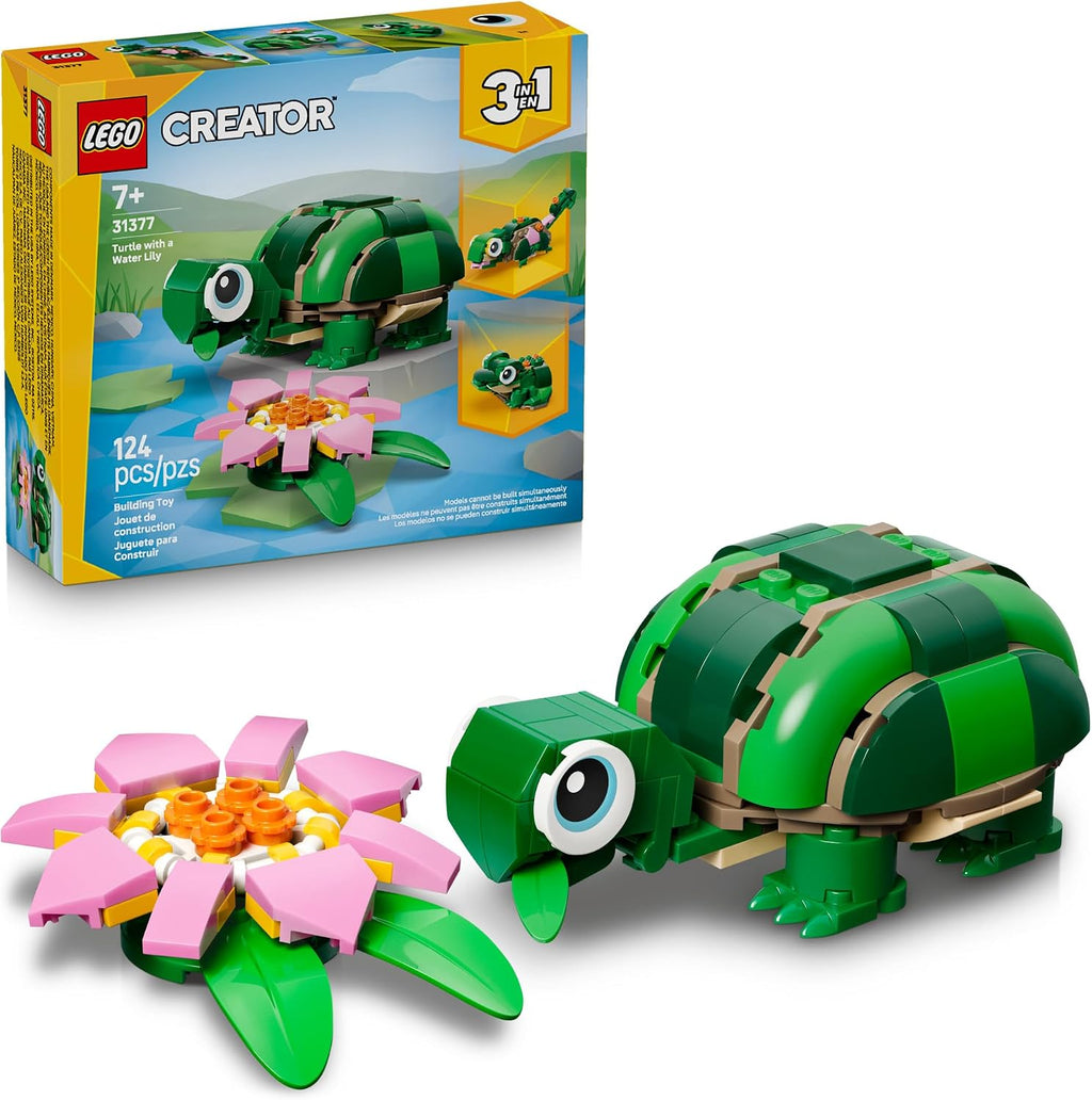 LEGO Creator 3 in 1 Turtle with a Water Lily Flower 31377