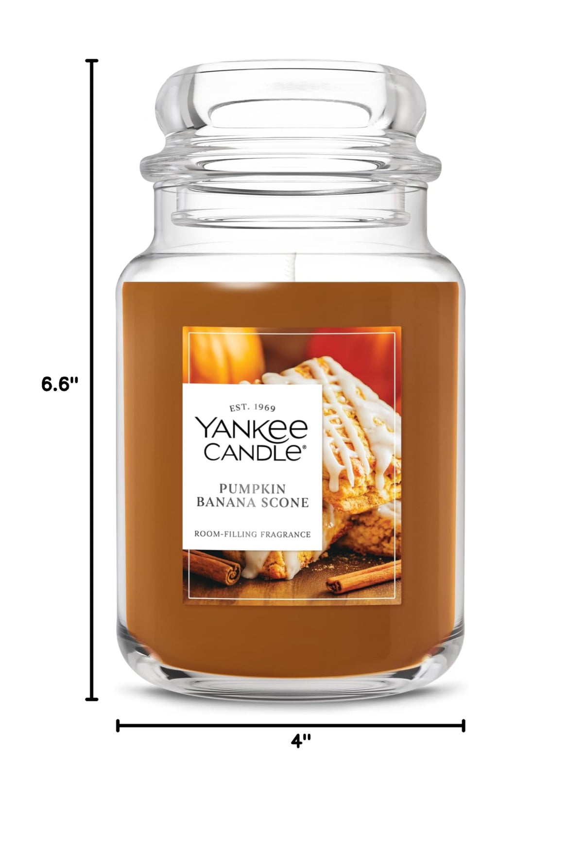 Yankee Candle Spiced Pumpkin Scented Candle, 22oz Large Jar