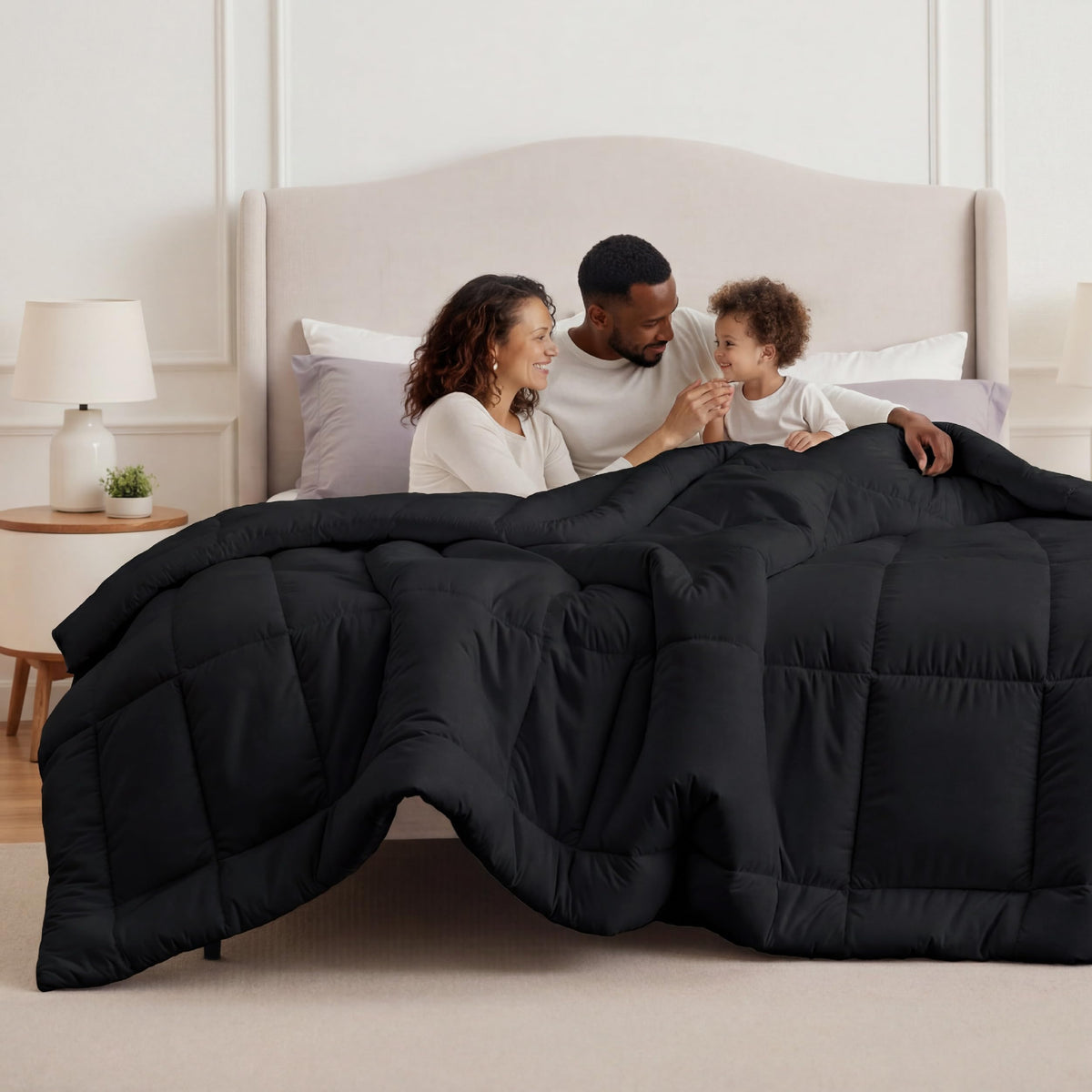 Bedsure Comforter Duvet Insert - Quilted Comforters Queen Size, All Season Duvet, Down Alternative Bedding, with 8 Tabs, Gifts for Women/Men, Olive Green, Queen 88 x 88 Inches