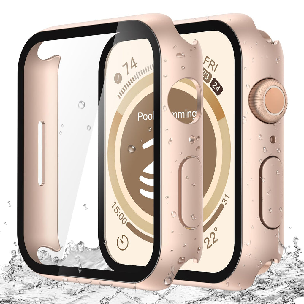 Misxi 2-Pack Waterproof Case for 41mm Apple Watch Series 9/8/7