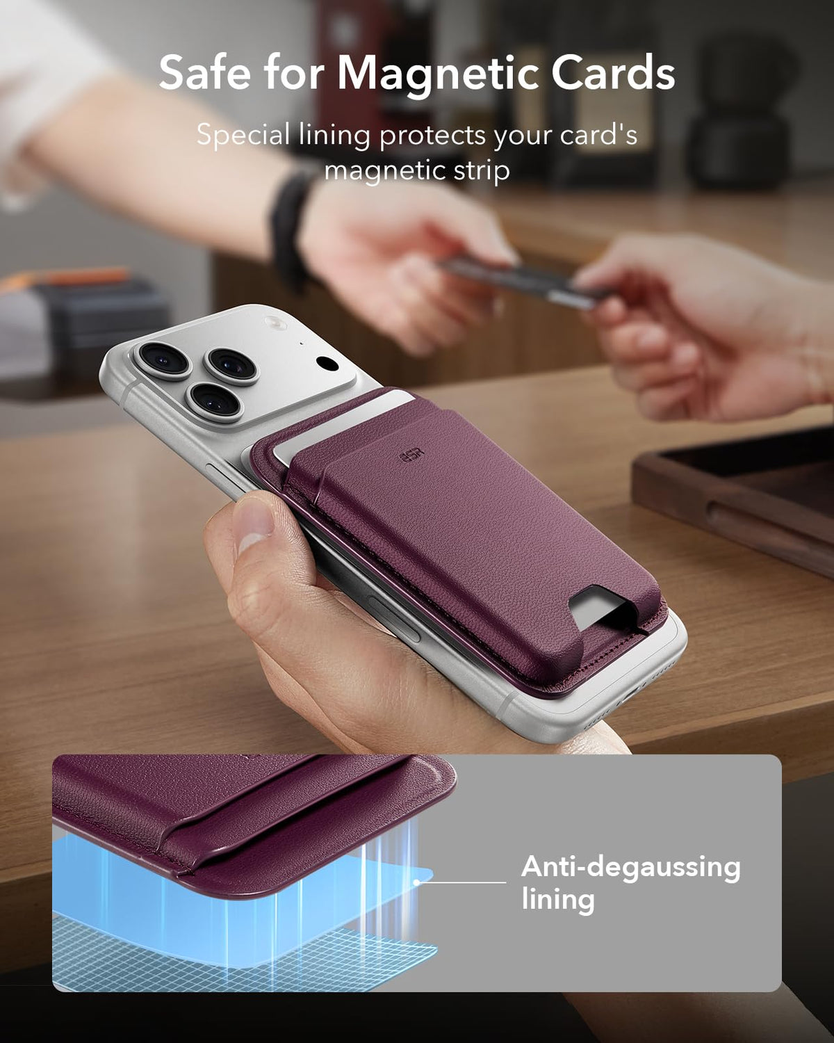 ESR for MagSafe Wallet, 5 Card Holder for Phone Case, RFID Blocking