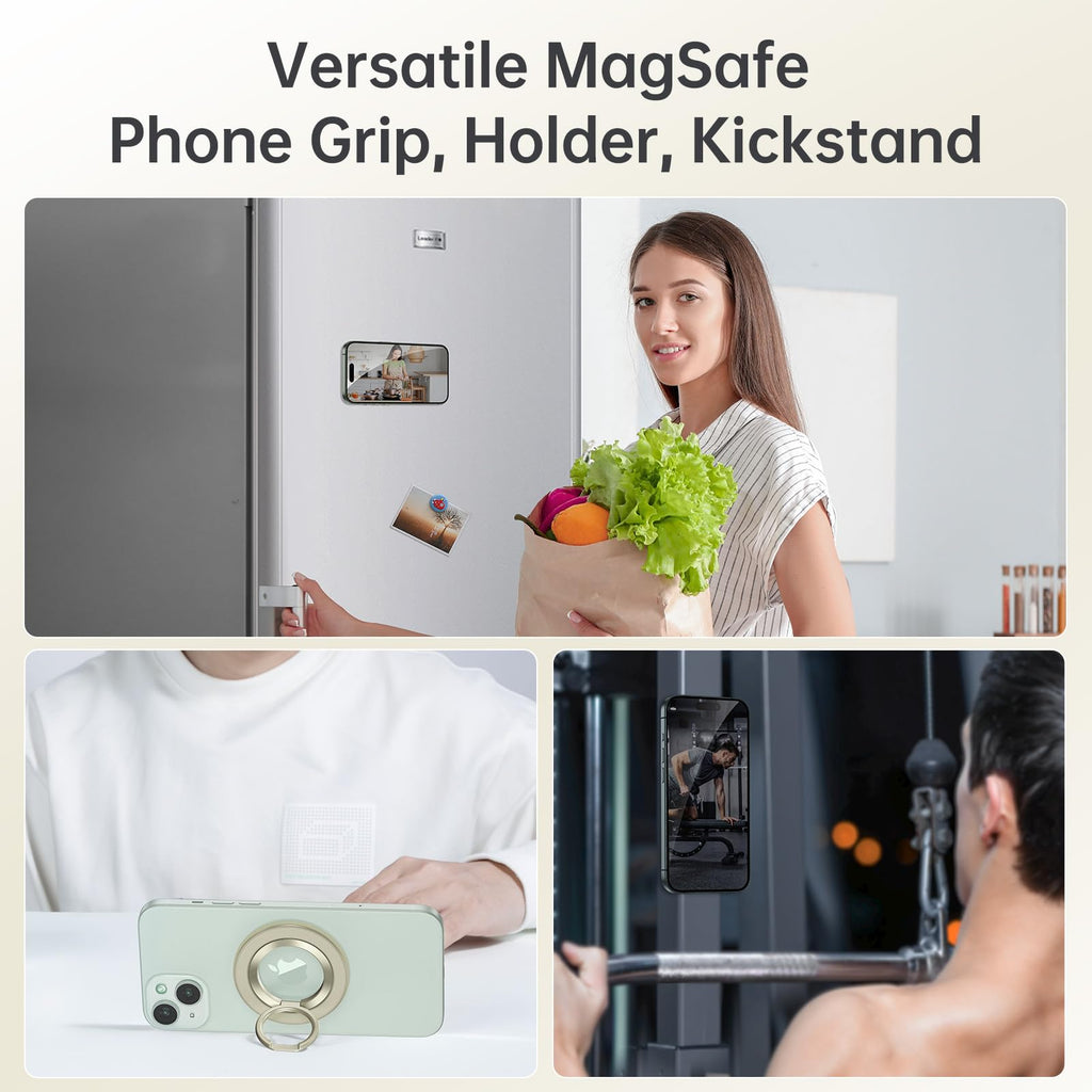 SYNCWIRE for MagSafe Phone Grip, Magnetic Phone Ring Holder Stand Kickstand