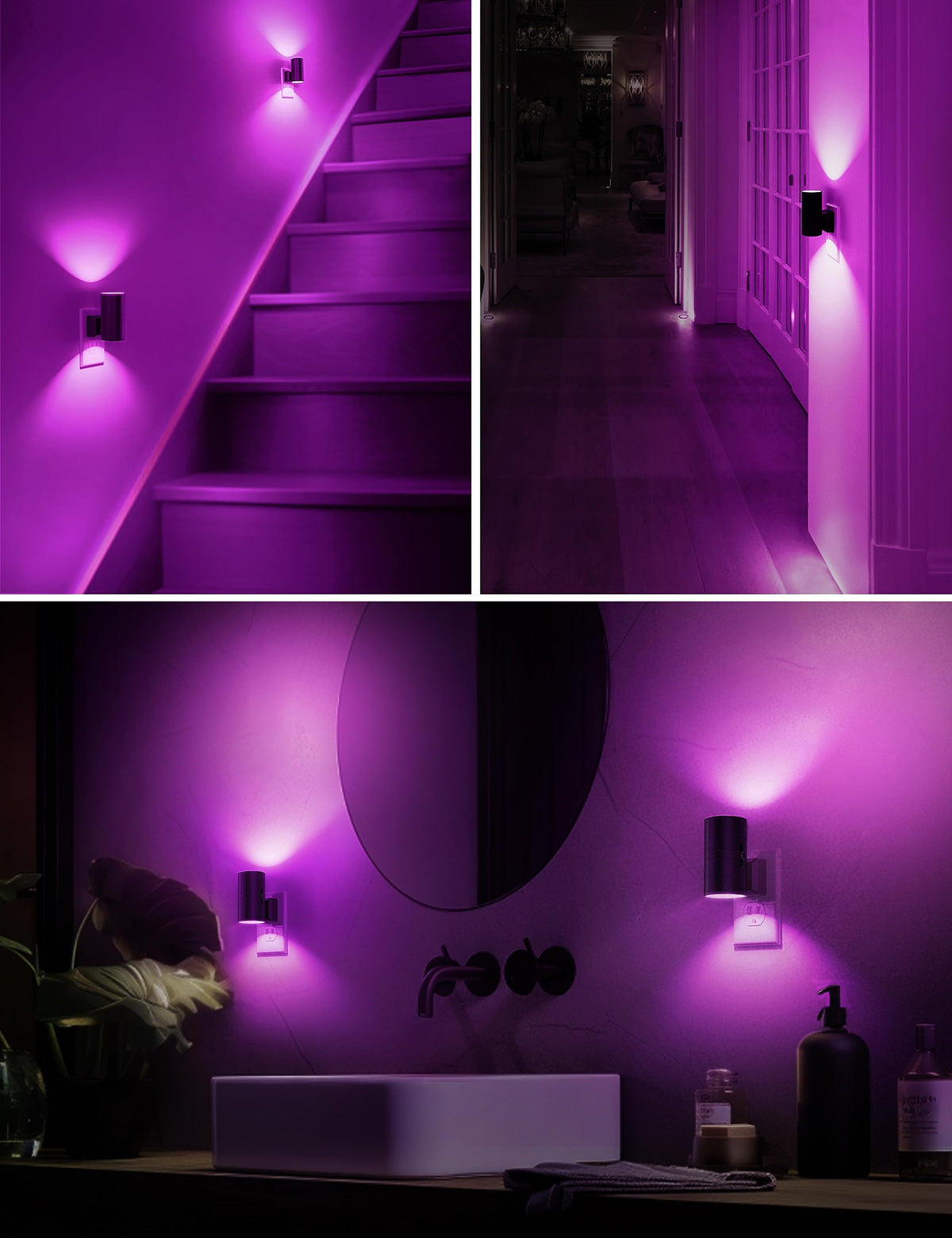 L LOHAS LED Night Light Plug in, Night Lights Plug into Wall, Soft White