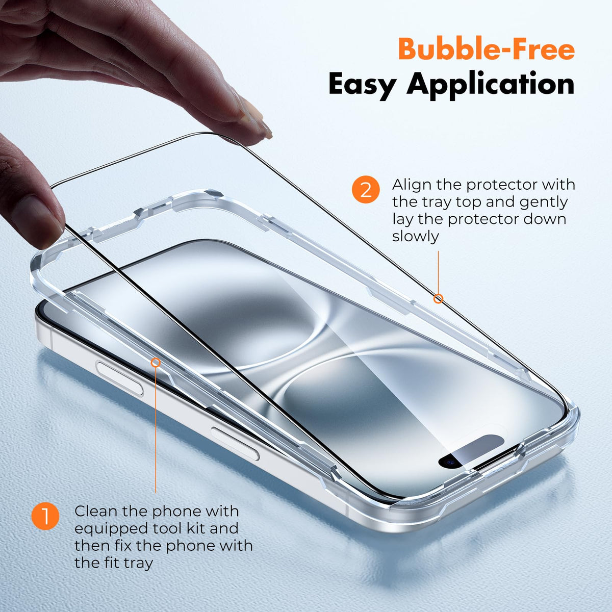 UNBREAKcable 3-Pack Screen Protector for iPhone 16 Pro Max, Full Coverage