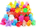 nobasco Squishies, 32 Pack Mochi Squishy Toys - Kawaii Cat Squishys Slow Rising Animals - Party Favors, Goodie Bag, Birthday Gifts, Mini Squishies Stress Reliever Toy